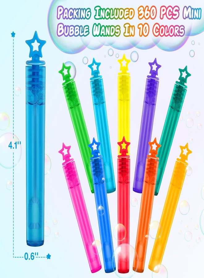 Jumlys 240 Pcs Mini Bubble Wands in 10 Colors, Bulk Party Favors for Kids, Themed Birthday, Christmas, New Year, Valentine, Carnival, School Classroom Prizes for Boys & Girls, Ideal Goodies Bags Stuffers - Image 4